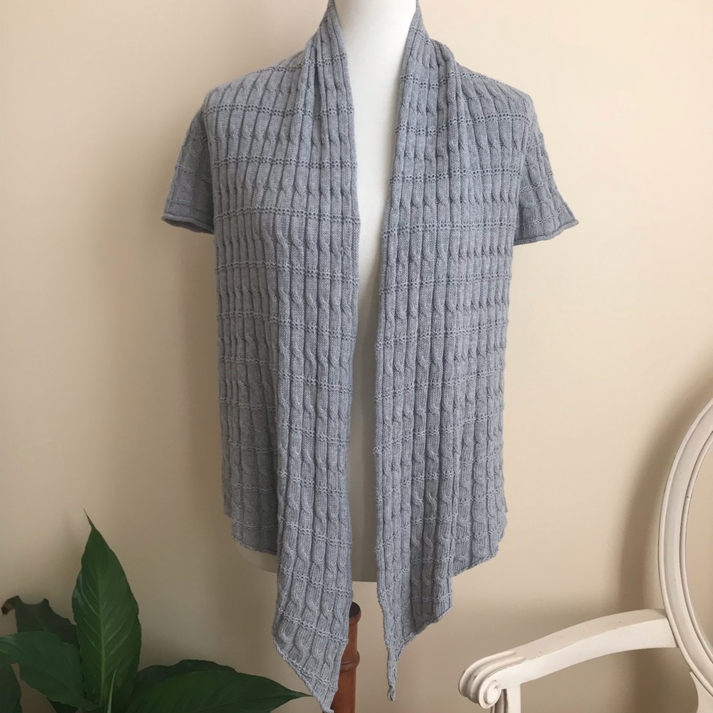 Sonoma Gray Open Front Cardigan Sweater